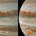 NASA’s Juno Probe Captures Stunning Views of Jupiter’s Storms and Moon Amalthea