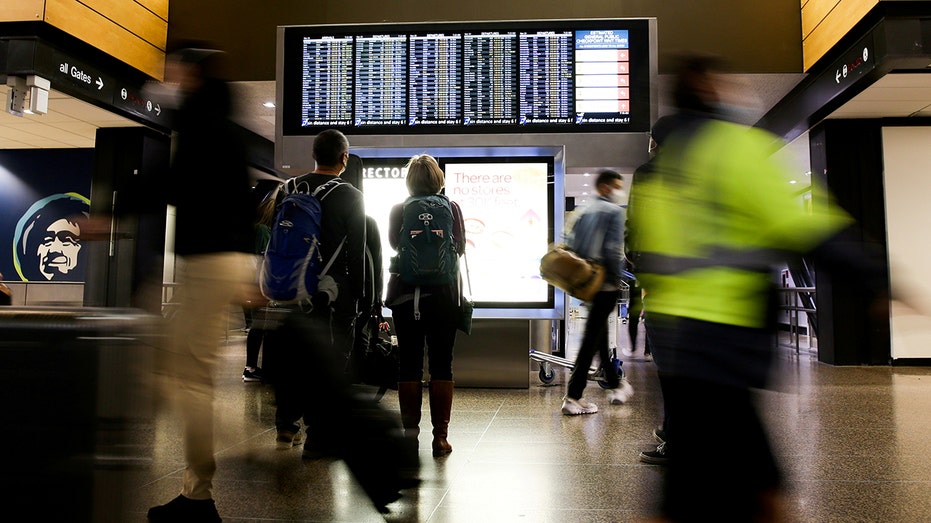 Travelers in SeaTac