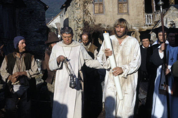 
Gérard Depardieu during the filming of the film The Return of Martin Guerre in 1981.