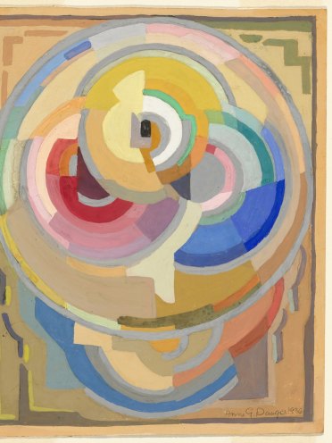 Anne Dangar, Gouache, 1936.