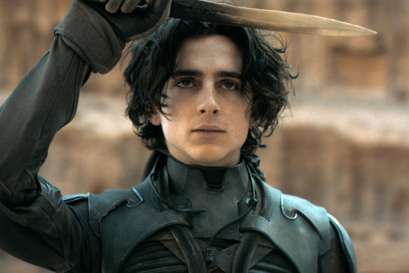 Timothee Chalamet in the film Dune.