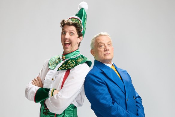 Gareth Isaac and Simon Burke star in <i>Elf: The Musical</i>.