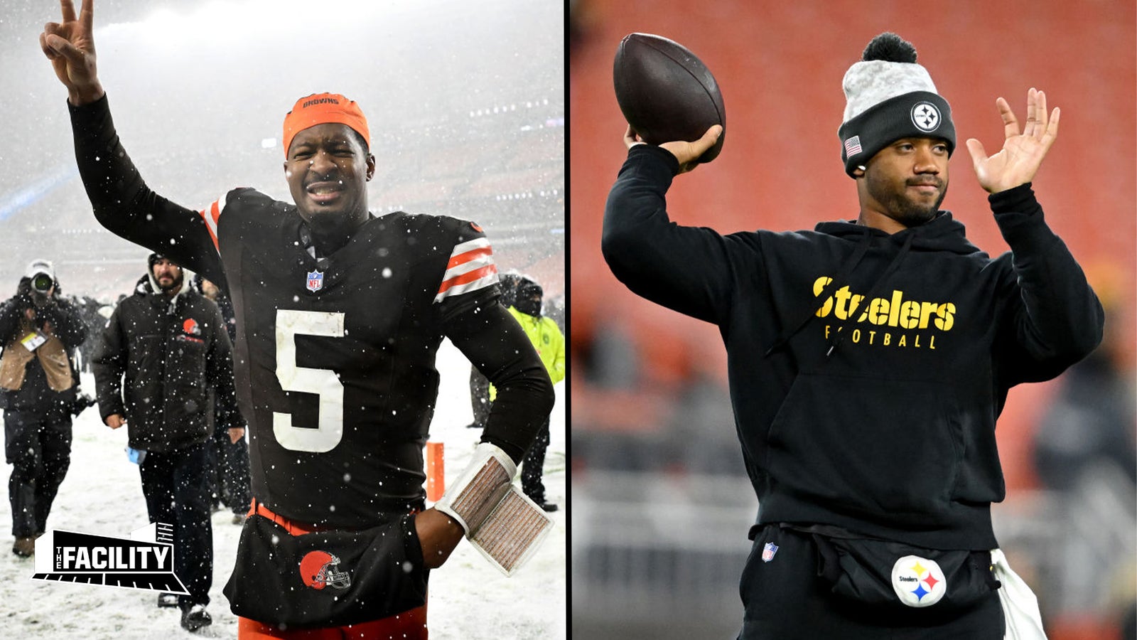 Browns snap Steelers' 5-game win streak with snowy win