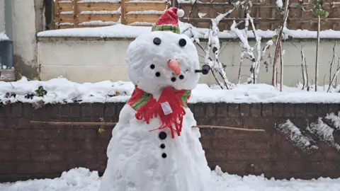 BBC Weather Watchers / Peter K Snowman in Cumbria