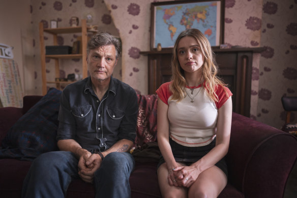 David Morrissey and Aimee Lou Wood star in <i>Daddy Issues</i>.