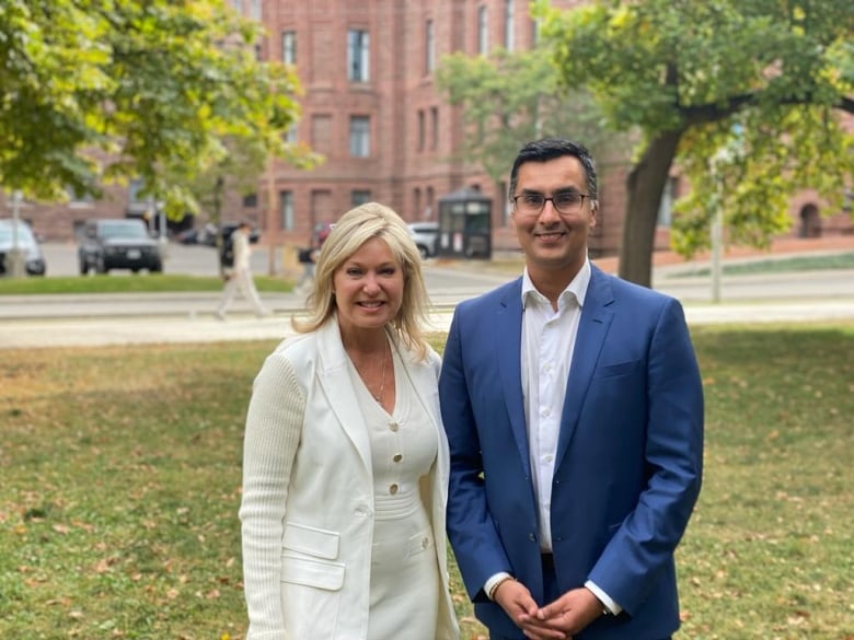 Bonnie Crombie and Adil Shamji