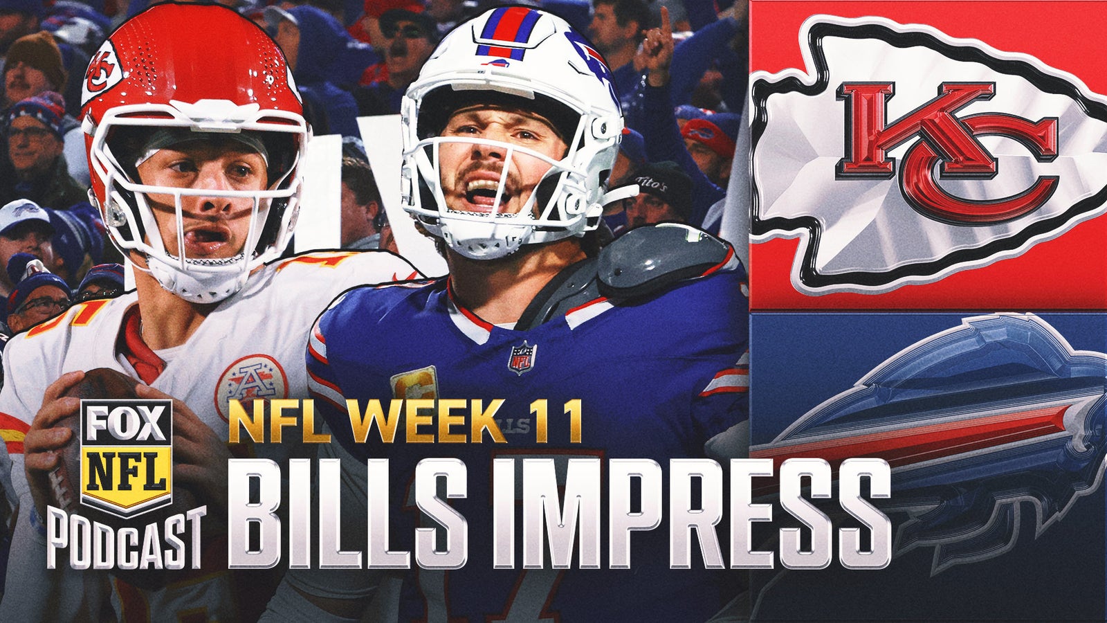 Josh Allen, Buffalo Bills HOLD OFF Patrick Mahomes, Kansas City Chiefs in thriller | NFL on FOX Pod