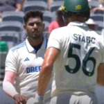 “I Bowl Faster…”: Mitchell Starc Warns Harshit Rana After Bouncer Barrage, Then India Pacer Hits Him On…