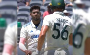 “I Bowl Faster…”: Mitchell Starc Warns Harshit Rana After Bouncer Barrage, Then India Pacer Hits Him On…