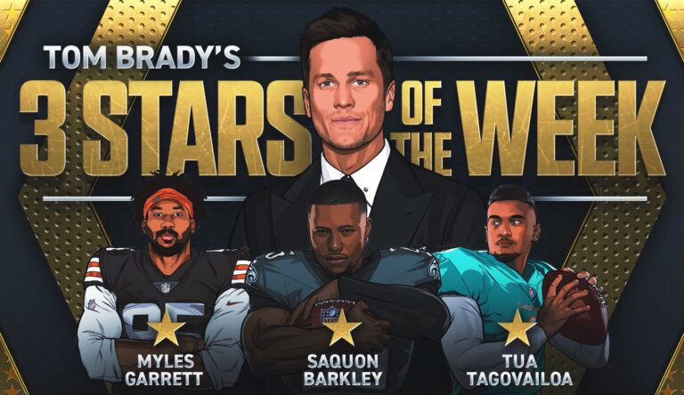 Tom Brady’s 3 Stars of Week 12, including Eagles’ Saquon Barkley