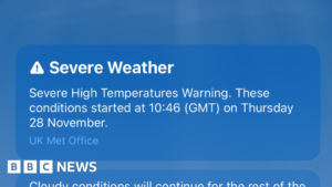 Met Office ‘threat to life’ hot weather alerts sent in error