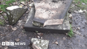 Ebenezer Scrooge’s gravestone in Shrewsbury smashed to pieces