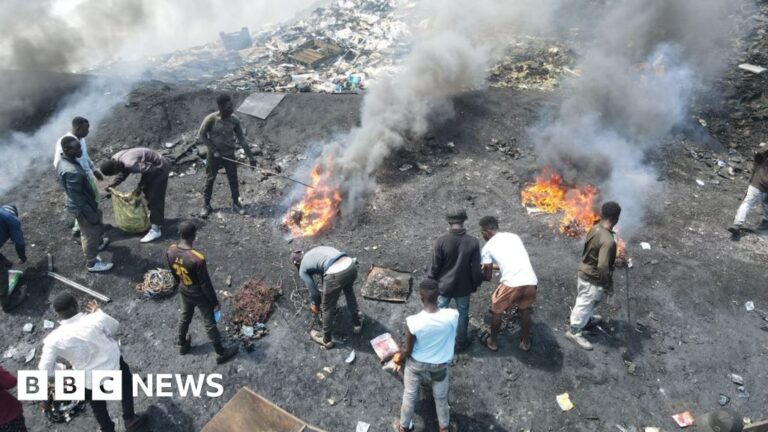 E-waste: Burning old TVs – the toxic trade in electrical waste