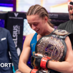 MMA: Dakota Ditcheva stops Taila Santos to become first British woman to win MMA world title