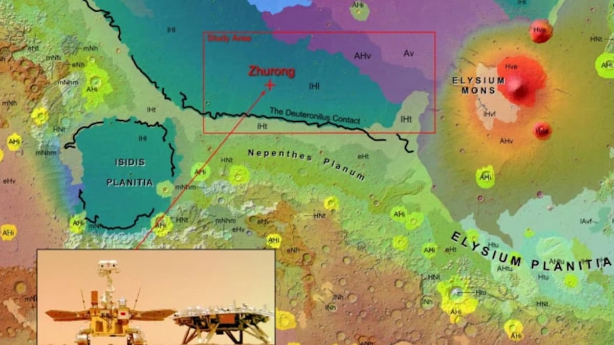 Chinese Rover Uncovers Evidence Supporting Theory of a Vast Ancient Ocean on Mars