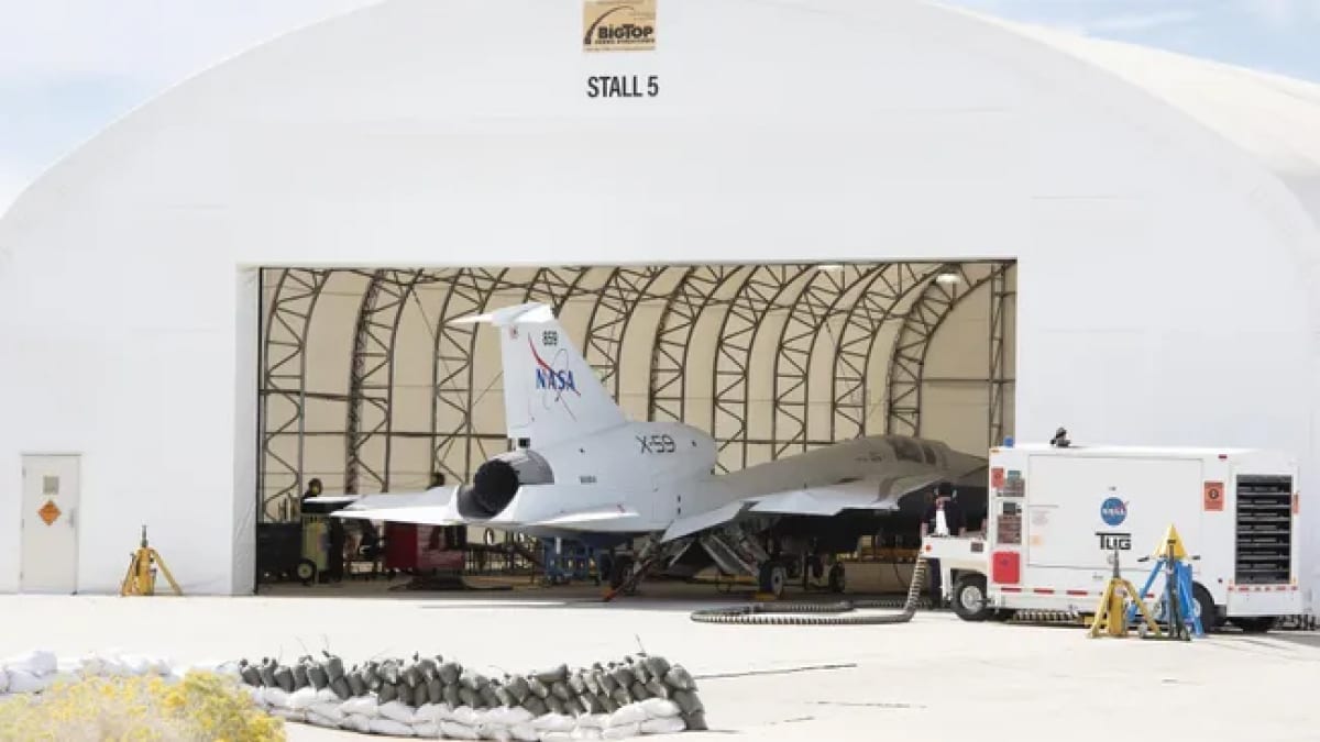 NASA’s X-59 Supersonic Jet Completes Initial Engine Tests, First Flight Approaching