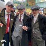 Crowds gather at Peaky Blinders’ Tommy Shelby lookalike contest