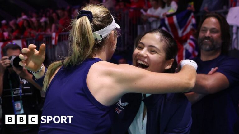 Billie Jean King Cup 2024: Emma Raducanu and Katie Boulter combine to put Great Britain into Malaga semi-finals