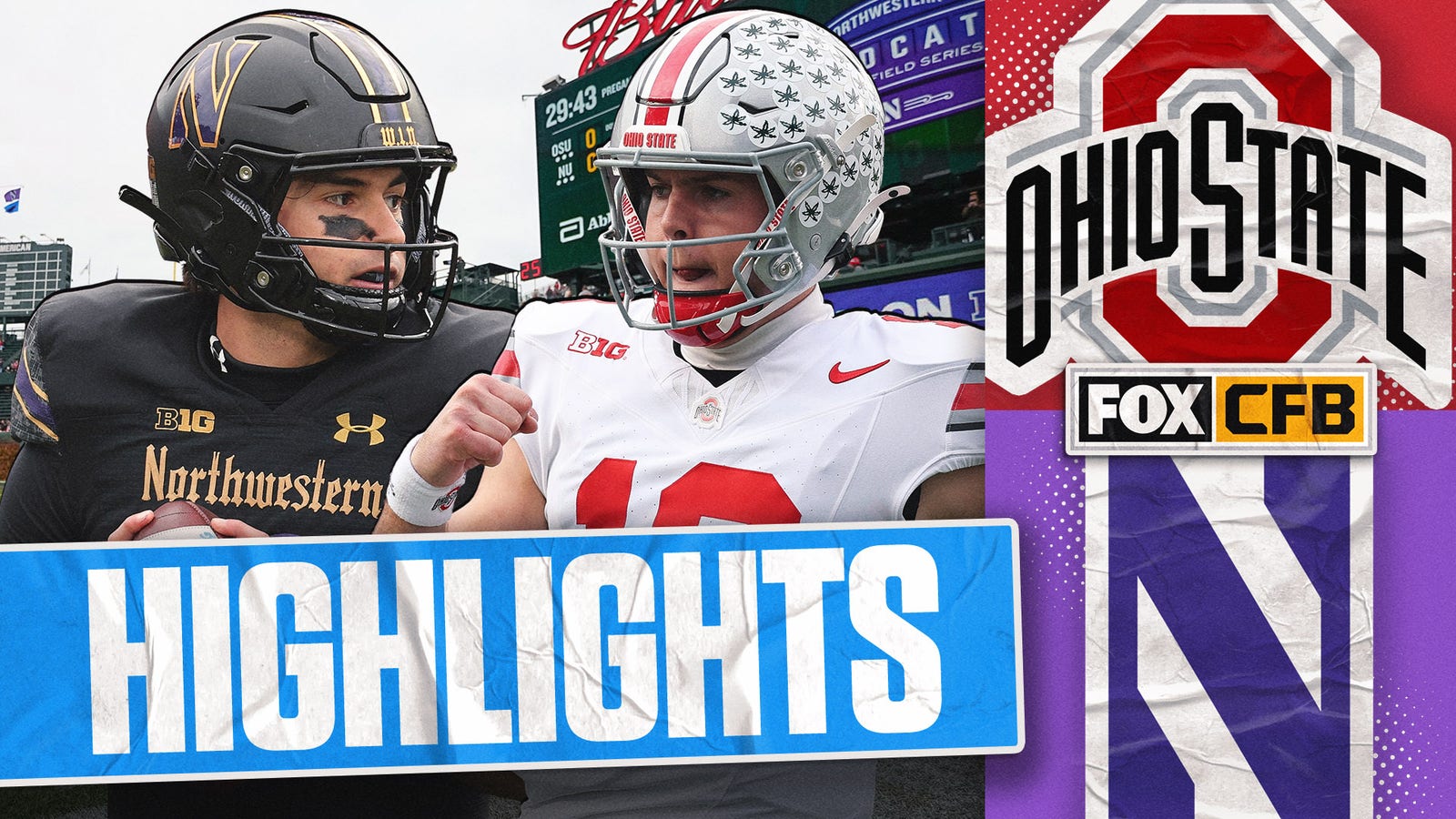 No. 2 Ohio State Buckeyes vs. Northwestern Wildcats highlights | FOX CFB