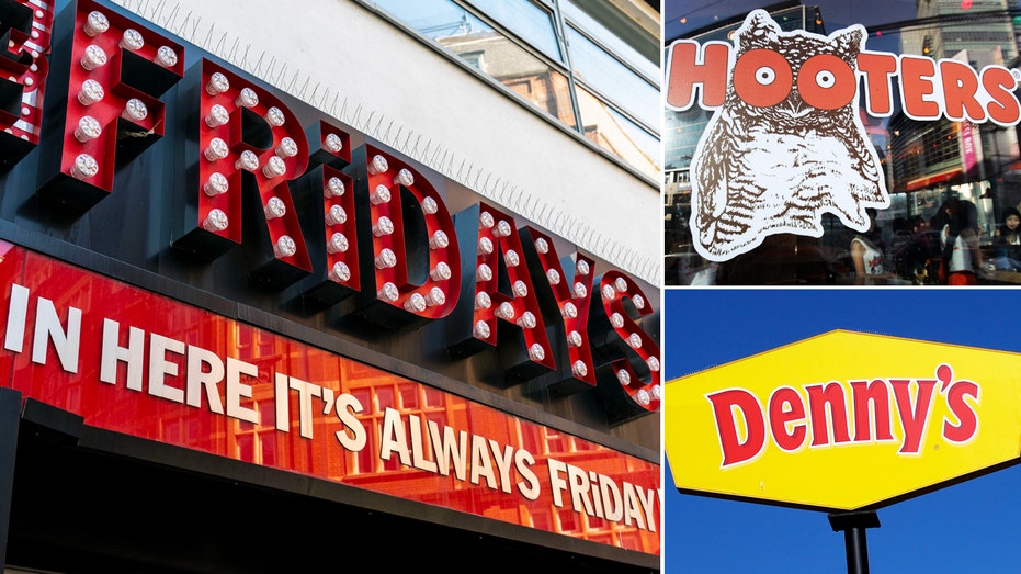 TGI Fridays, Hooters, and Dennys restaurants