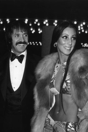 Cher with then husband Sonny at the 1973 Golden Globe Awards