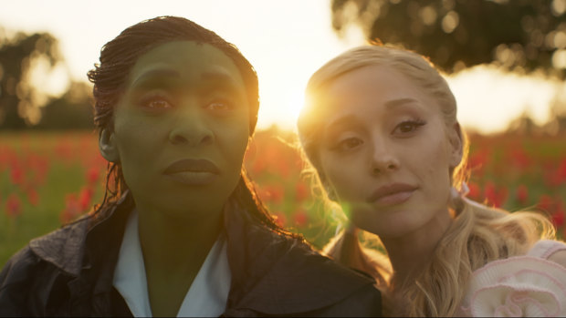 The ‘icked’ other half of the year’s worst portmanteau word: Cynthia Erivo (left) and Ariana Grande in Wicked. 