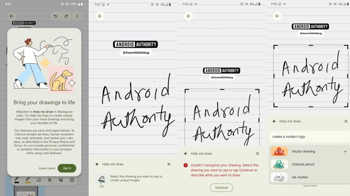 google keep ai sketch android authority Google Keep Help Me Draw