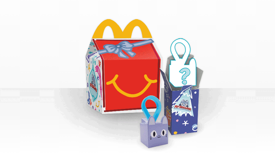 A look at the Pet Simulator Happy Meal that McDonald's is selling for a limited time