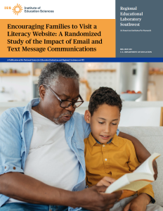 REL Publication | Encouraging Families to Visit a Literacy Website: A Randomized Study of the Impact of Email and Text Message Communications