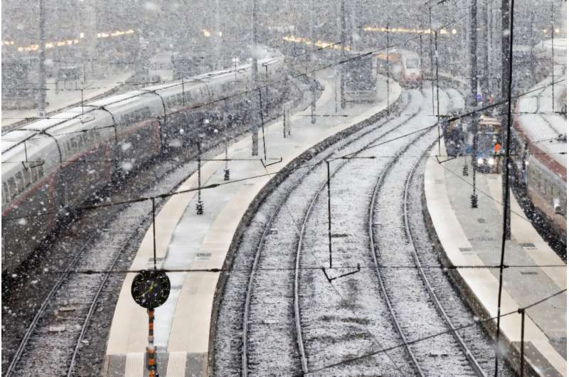 The storms disrupted transport in Ireland, Britain and France