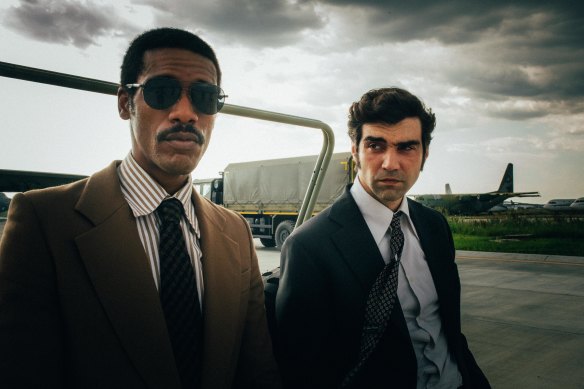 Parker Sawyers and Alec Secareanu in Spy/Master.