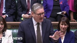 Keir Starmer shrugs off Kemi Badenoch’s petition jibe at PMQs