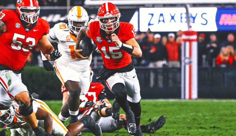 Carson Beck’s strong performance helps No. 12 Georgia beat No. 7 Tennessee