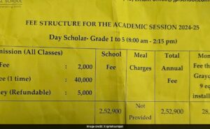 Man’s Post On Rs 4.27 Lakh School Fee Viral