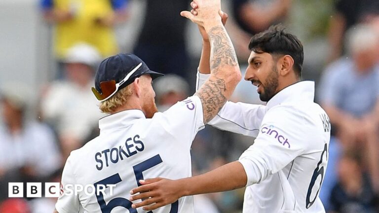 England in New Zealand: Shoaib Bashir takes four wickets on first day