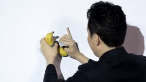 Viral banana artwork: Crypto entrepreneur makes purchase for .2M, then eats it