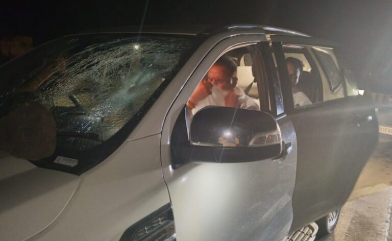 Maharashtra Ex Minister Anil Deshmukh Injured After Stones Thrown At His Car