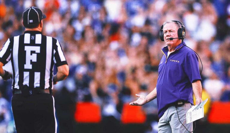 LSU coach Brian Kelly screams at player, gets yelled at by another in Florida loss