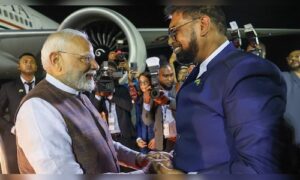 On first visit by an Indian PM in 56 years, Narendra Modi gets grand welcome in Guyana