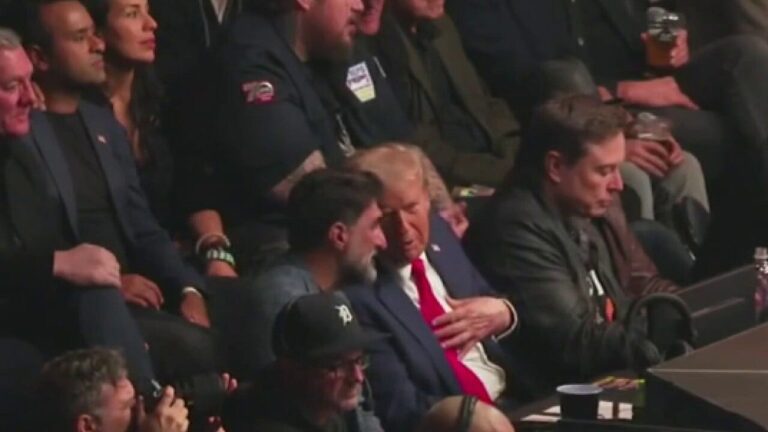 Trump spotted sitting with head of Saudi Arabia’s Public Investment Fund at UFC fight