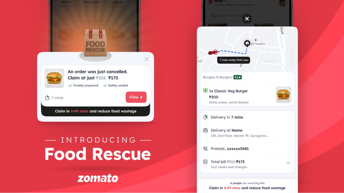 Zomato’s New Food Rescue Feature Lets Users Grab Cancelled Orders at a Discount