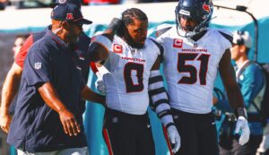 Texans’ Azeez Al-Shaair suspended 3 games for hit on Trevor Lawrence