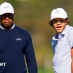 Tiger Woods and son Charlie, 15, tied for first in Orlando