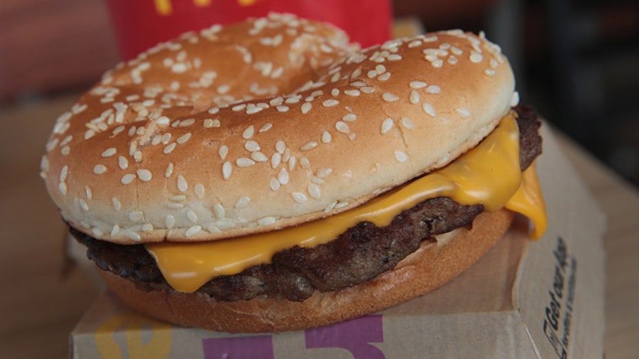 McDonald's quarter pounder hamburger