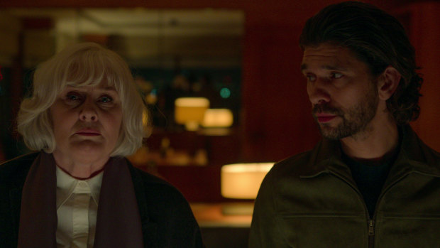 Sarah Lancashire and Ben Whishaw in <i>Black Doves</i>.