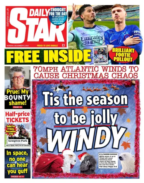 Daily Star front page 9 December