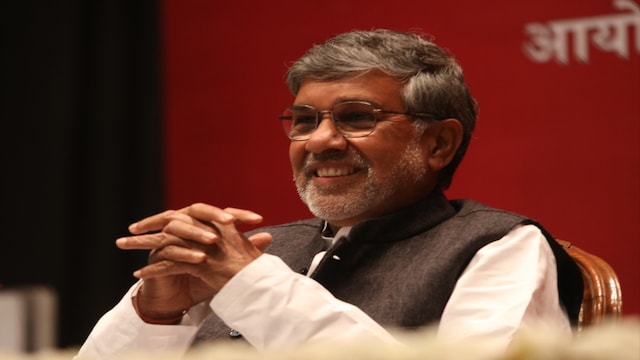 New Delhi: Noble laureate Kailash Satyarthi during a session on "Safe Childhood, Safe India" organised by Lal Bahadur Shastri National Memorial Trust and National Museum in New Delhi on Jan 10, 2019. (Photo: IANS)