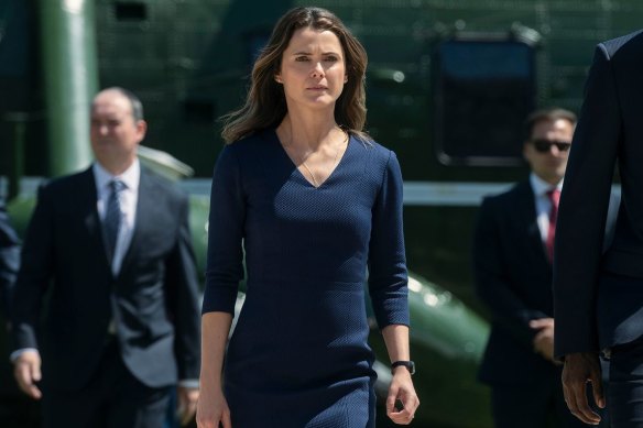 Keri Russell stars as the no-nonsense, London-based US ambassador Kate Wyler in The Diplomat.