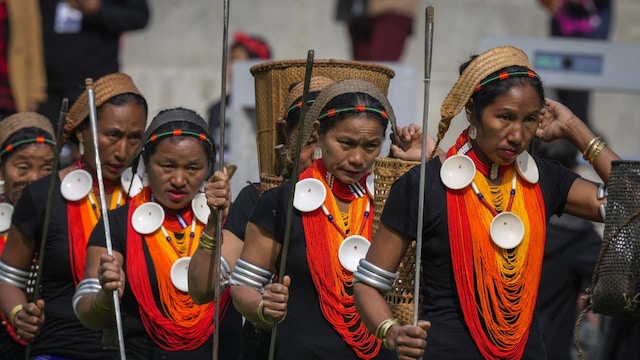 Named after the Indian hornbill, the festival is Nagaland's biggest tourist draw and seeks to showcase the rich tradition and cultural heritage of the state's Indigenous tribes, each with its own distinct festivals and character. In the majority Hindu country, most Nagas are Christians. They are ethnically distinct from most of India. (Image: AP Photo)