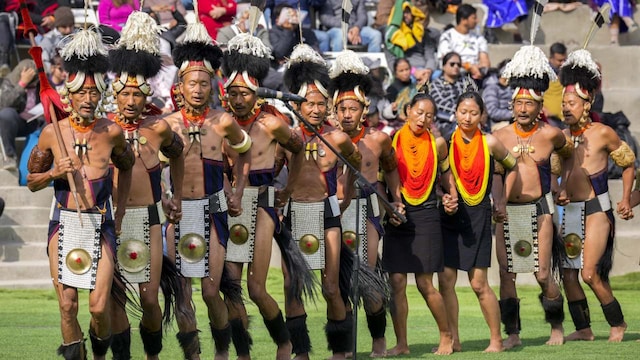 Named after the Indian hornbill, the festival is Nagaland's biggest tourist draw and seeks to showcase the rich tradition and cultural heritage of the state's Indigenous tribes, each with its own distinct festivals and character. In the majority Hindu country, most Nagas are Christians. They are ethnically distinct from most of India. (Image: AP Photo)